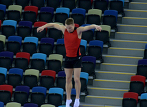 Bakıda batut gimnastikası üzrə Dünya Kubokunda iştirak edəcək idmançıların podium məşqləri. Azərbaycan, 4 mart, 2016